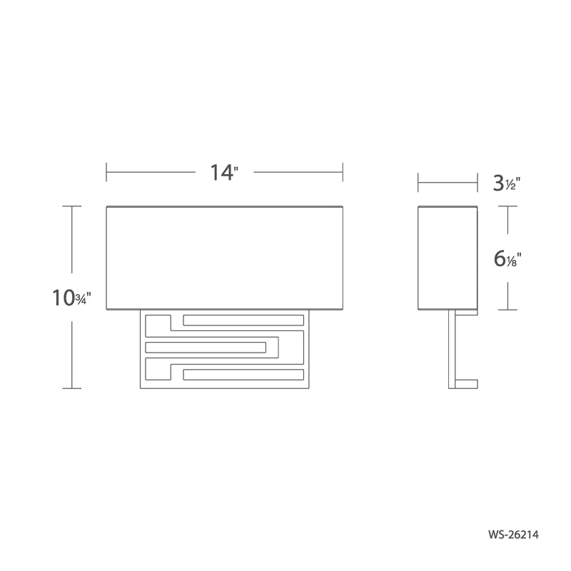 Brushed Nickel 14" LED Dimmable Wall Sconce for Modern Homes