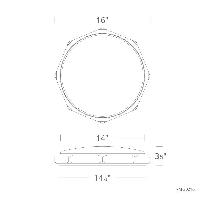 Grommet Glass LED Flush Mount