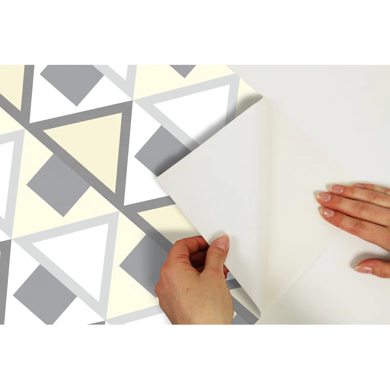 Aelfie Grey Madaket Geometric Peel & Stick Wallpaper