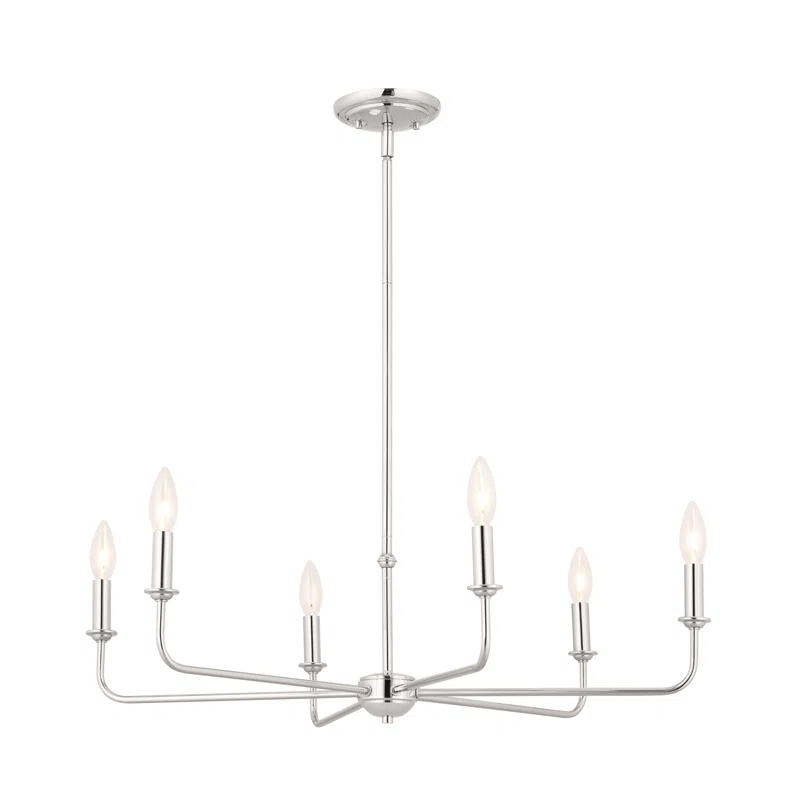 6 - Light Dimmable Classic / Traditional Chandelier
