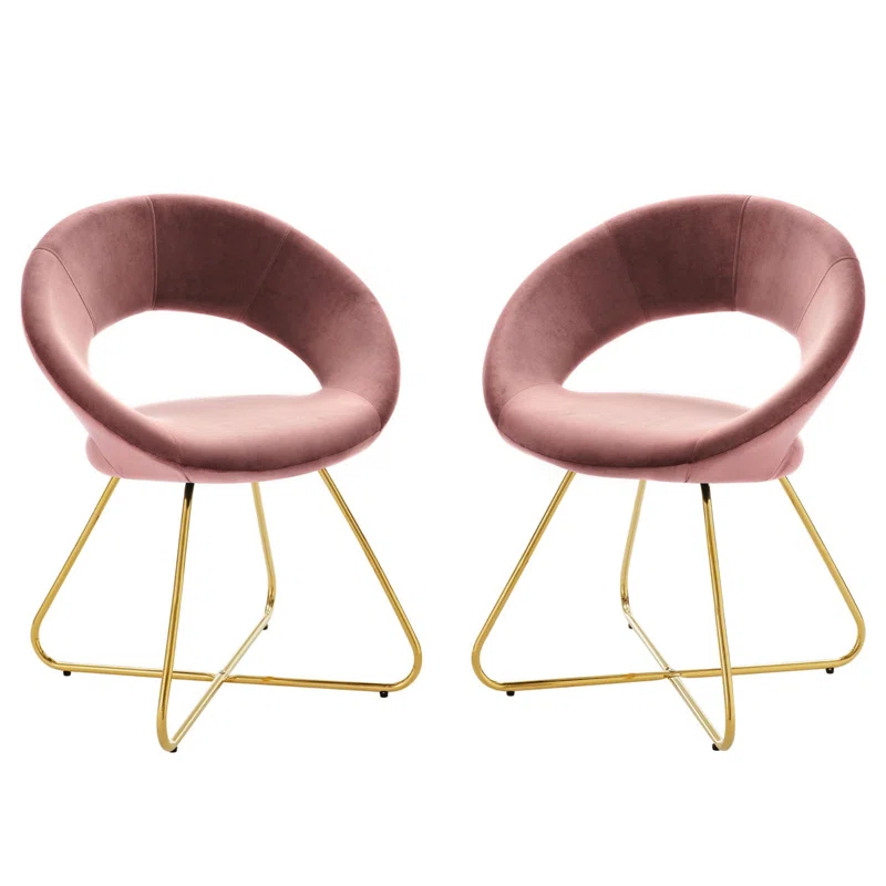 Modway Modway Nouvelle Upholstered Fabric Dining Chair Set of 2