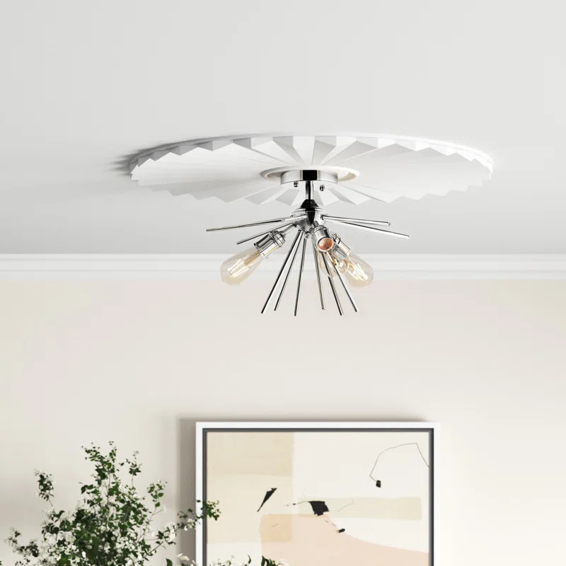 Prudence 3-Light Sputnik Semi Flush Mount