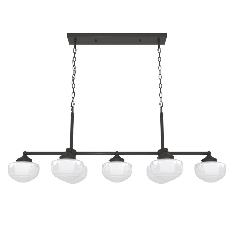 Hunter Saddle Creek 7 Light Linear Chandelier Ceiling Light Fixture