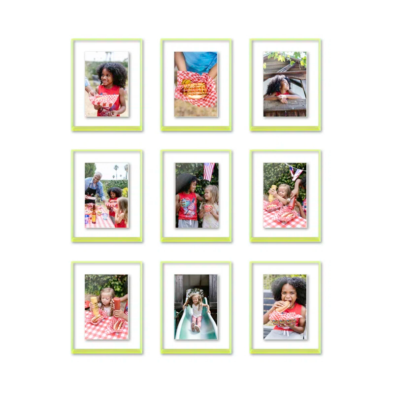 Float Frame for Tabletop or Wall with Magnetic Photo Holder