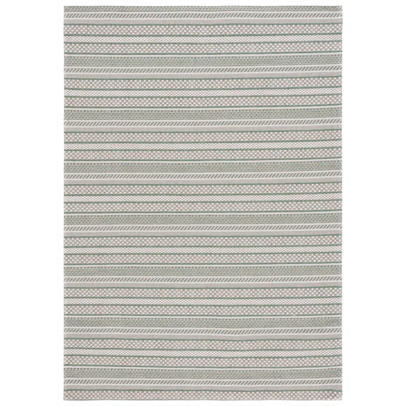 Martha Stewart Rugs Martha Stewart 412 100% Cotton Striped Rug