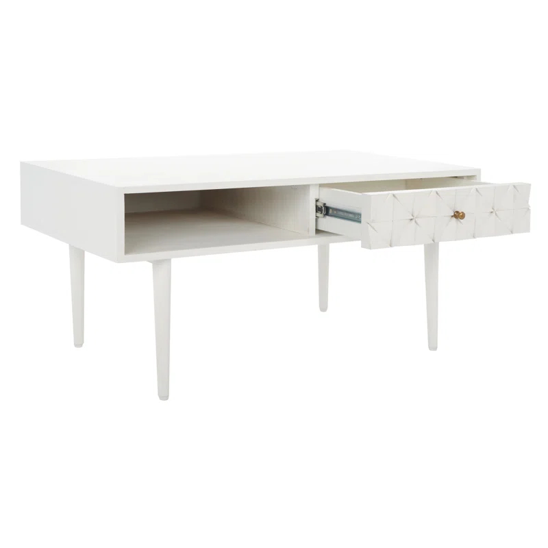 George Oliver Lilyth Solid Wood Coffee Table