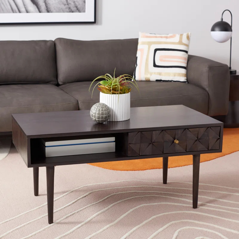 George Oliver Lilyth Solid Wood Coffee Table