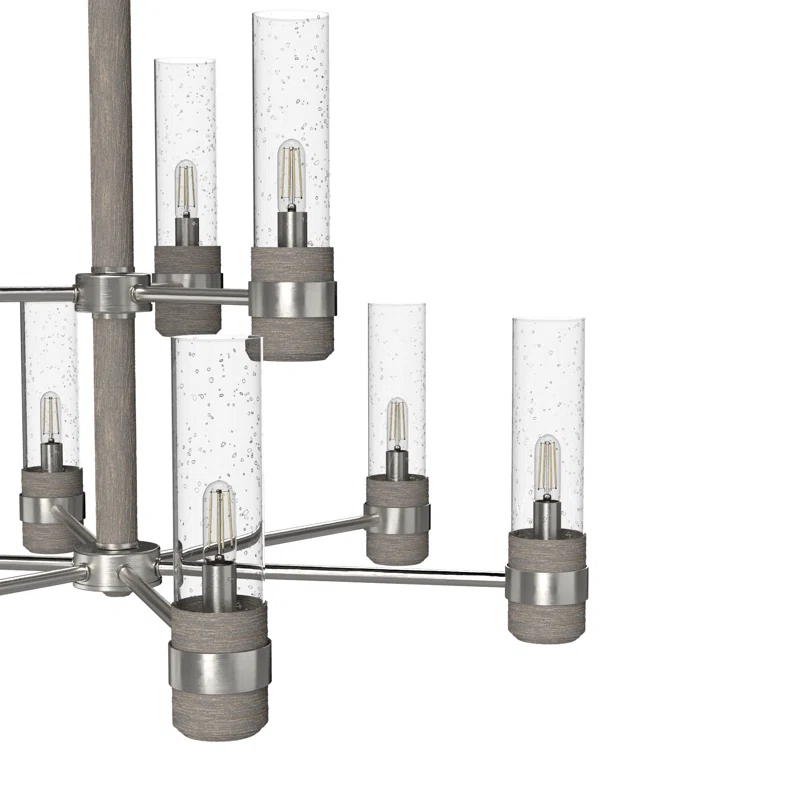 Hunter Fan River Mill 9 Light 2 Tier Candle Style Classic / Traditional Chandelier