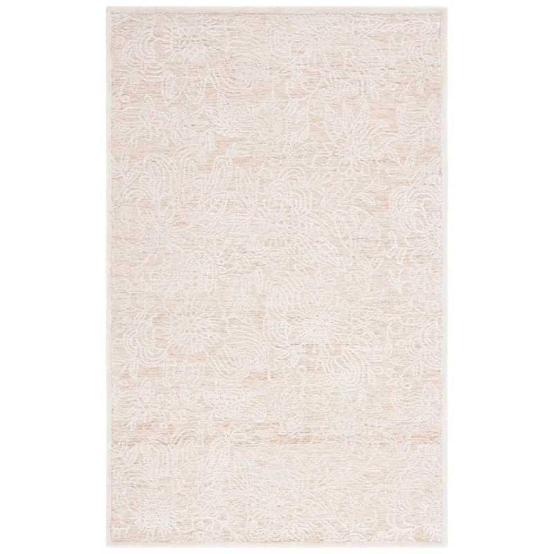 Charlton Home® Bathesda Hand Tufted 60% Wool, 20% Bamboo Silk, 20% Cotton With Cotton Backing Floral Rug