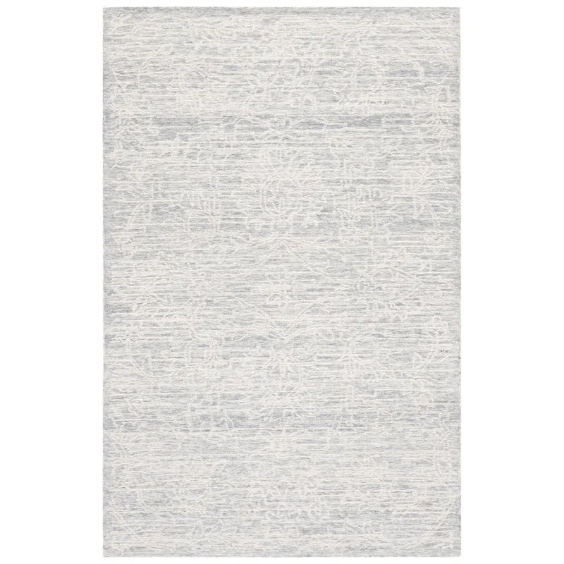 Bungalow Rose Roslyn Hand Tufted 80% Wool And 20% Cotton Floral Rug