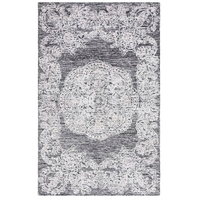 Charlton Home® Batichon Hand Tufted 60% Wool, 20% Bamboo Silk, 20% Cotton With Cotton Backing Oriental Rug