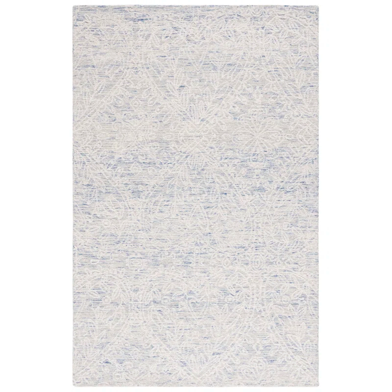 Canora Grey Greisofe Hand Tufted 80% Wool, 20% Cotton With Cotton Backing Floral Rug