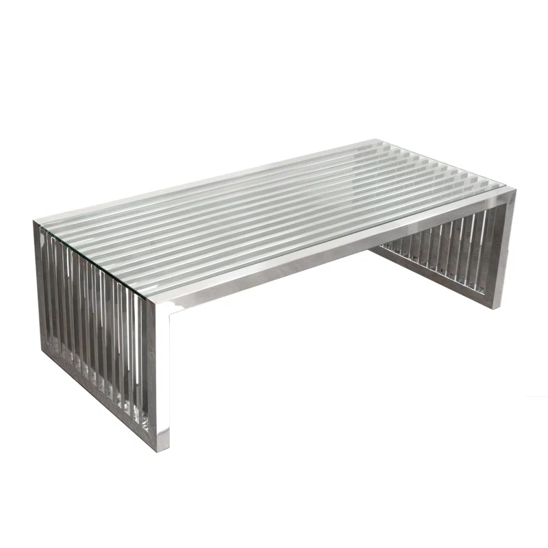 Diamond Sofa Soho Glass Top Single Coffee Table