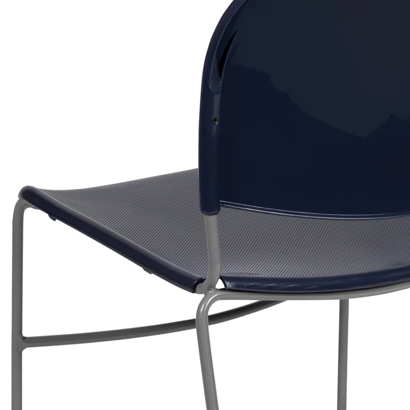 Flash Furniture Gaea 880 lb. Capacity Ultra-Compact Stack Chair with Metal Frame (Set of 5)