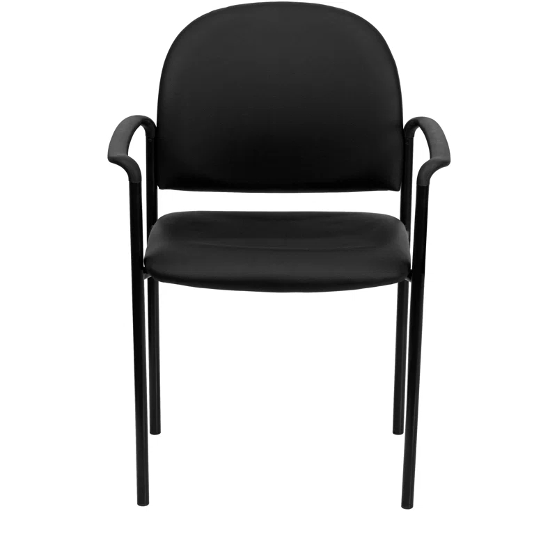 Prather Tania Comfort Vinyl Upholstered Stackable Side Reception Chair by Flash Furniture