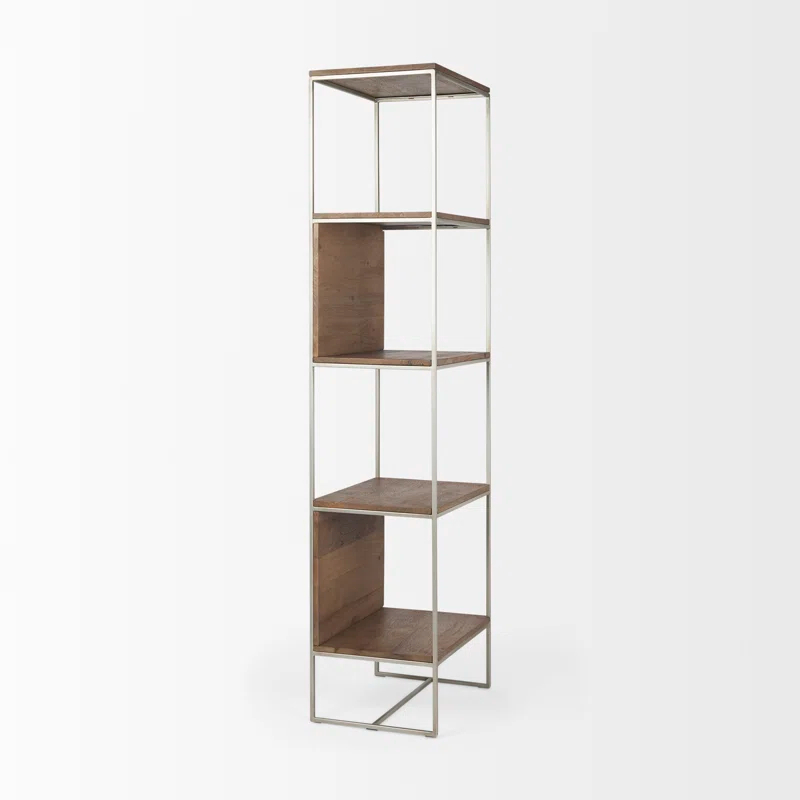 Sagan Narrow Etagere Bookcase