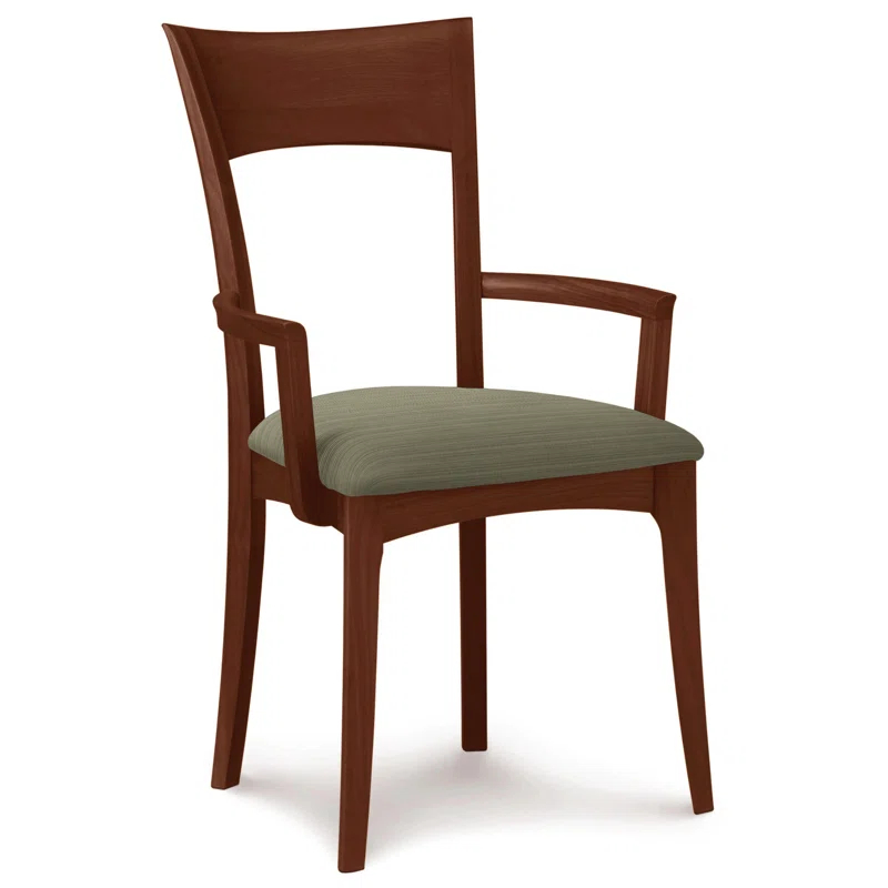 Ingrid 19.25'' H Upholstered Cherry Armchair