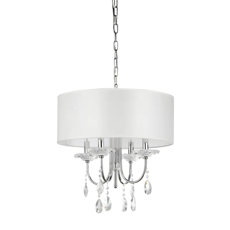 Bliss 4 - Light Dimmable Drum Chandelier
