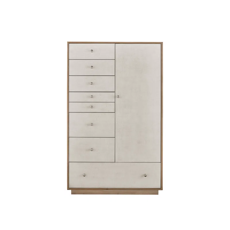 Universal Furniture Modern Nomad Chifforobe in Tan Tech Oak