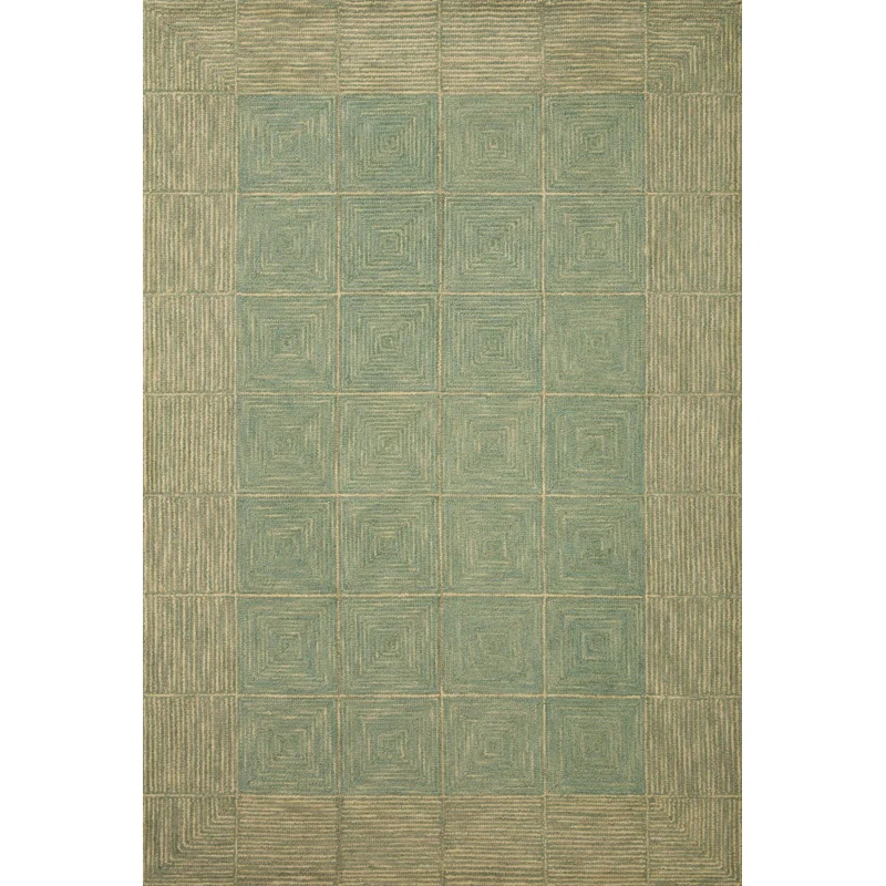 Chris Loves Julia x Loloi Francis Collection FRA-02 Green / Natural, ContemporaryArea Rug
