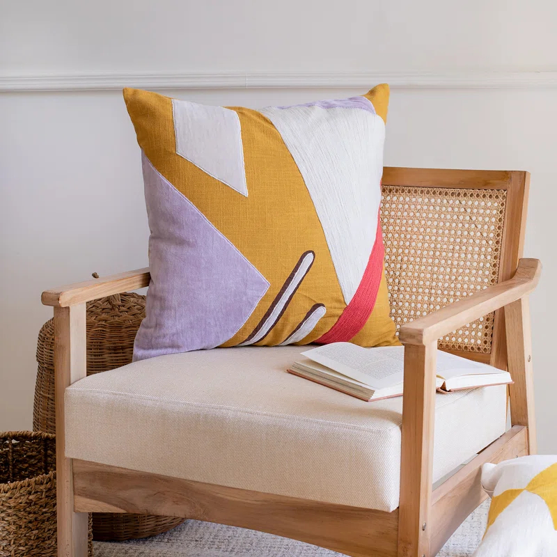 Astri Modern Patchwork Handmade Cotton Decorative Throw Pillow