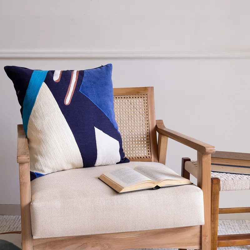 Astri Modern Patchwork Handmade Cotton Decorative Throw Pillow