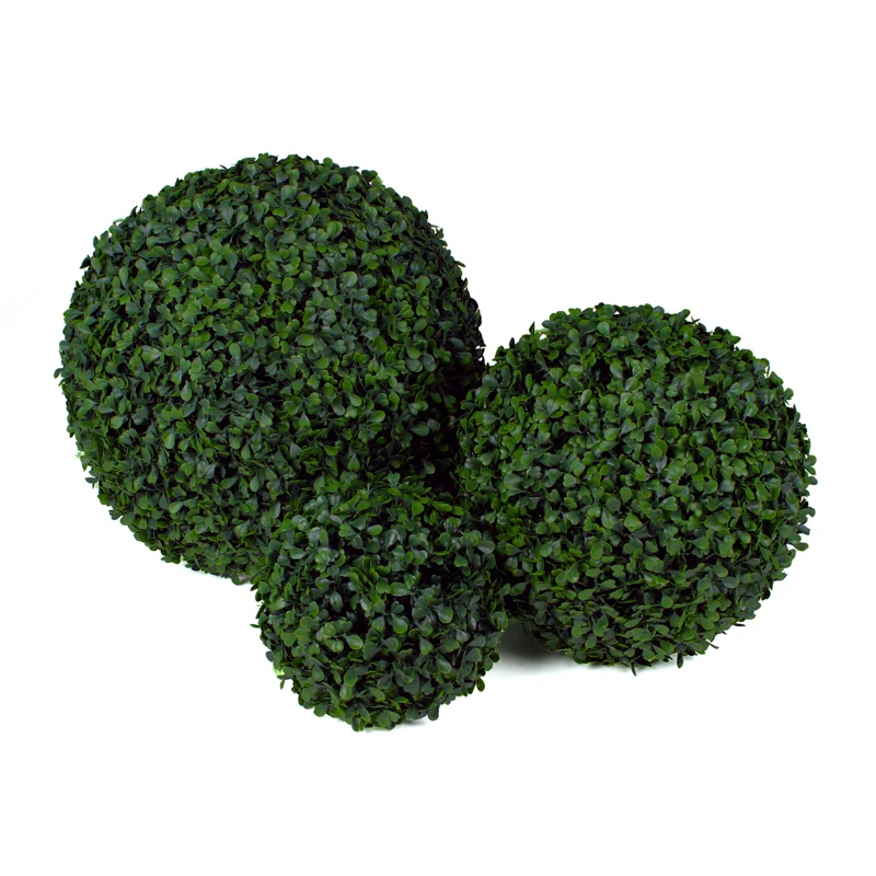 3rd Street Inn 15'' Faux Foliage Topiary (Set of 3)