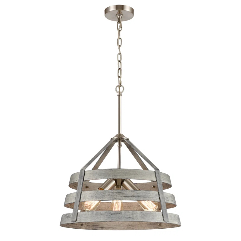 Romie 3 - Light Dimmable Drum Chandelier