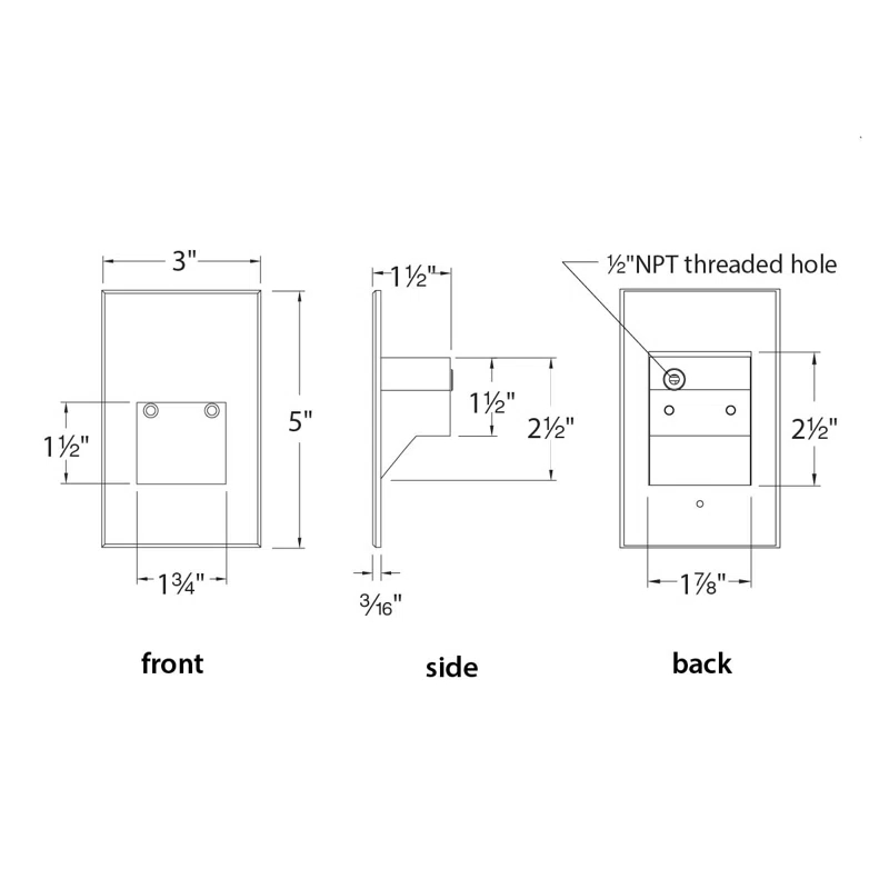 White Integrated LED Metal Step Light