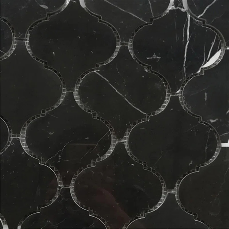 12" x 11" Marble Arabesque Mosaic Wall & Floor Tile