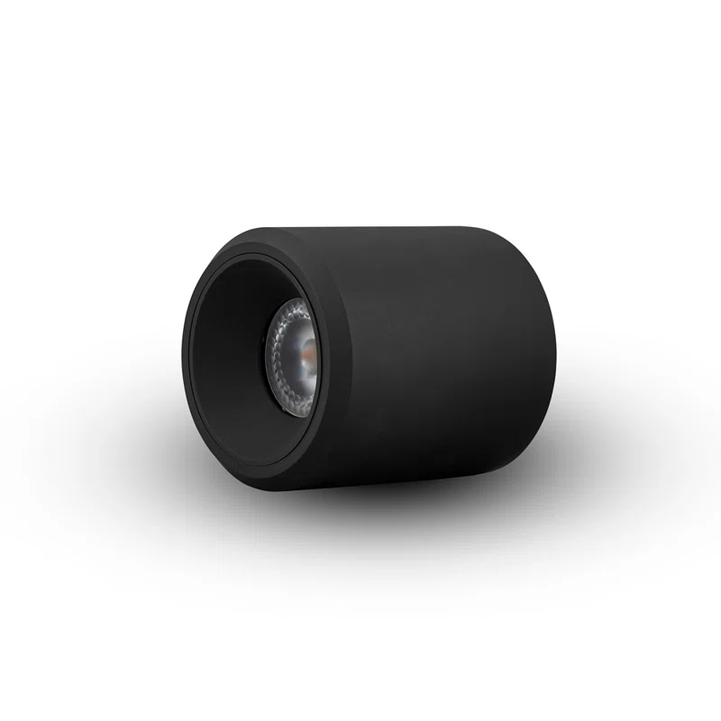 Node 3.5-in Round Integrated LED ETL Certified Surface Mounted Downlight, Beam Angle 33, Black