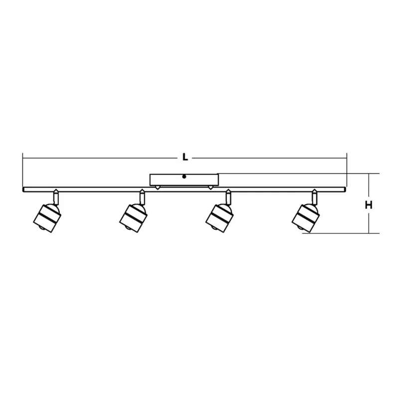 AFX Core 38.5'' 4 -Light Rail Track Kit with Dimmable