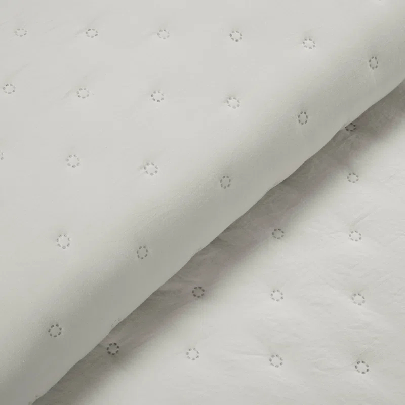 Lush Decor Reyna Ruffle Microfiber Reversible 3 Piece Quilt Set (Set of 3)