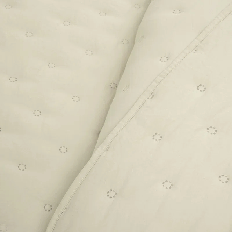 Reyna Ruffle Microfiber Reversible 3 Piece Quilt Set (Set of 3)