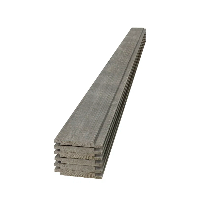 Edge Edge 1 in. x 6 in. x 8 ft. Rustic Collection Shiplap Pine Board (Set of 6)