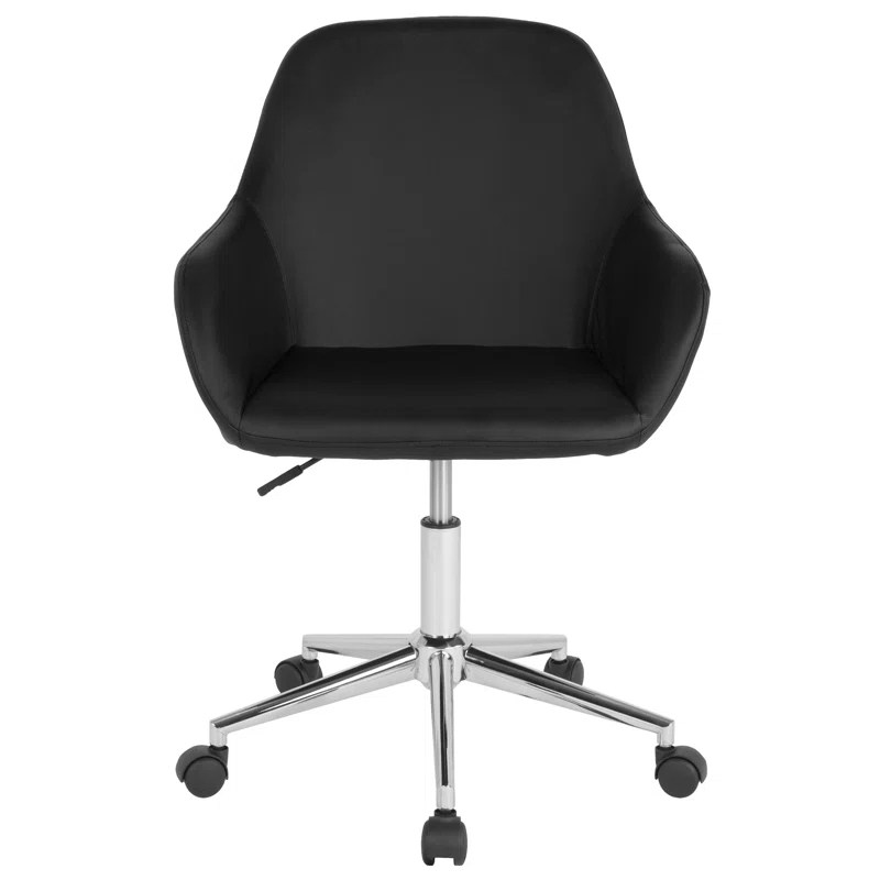 Flash Furniture Cortana Contemporary Home & Office Mid-Back LeatherSoft Upholstered Swivel Chair