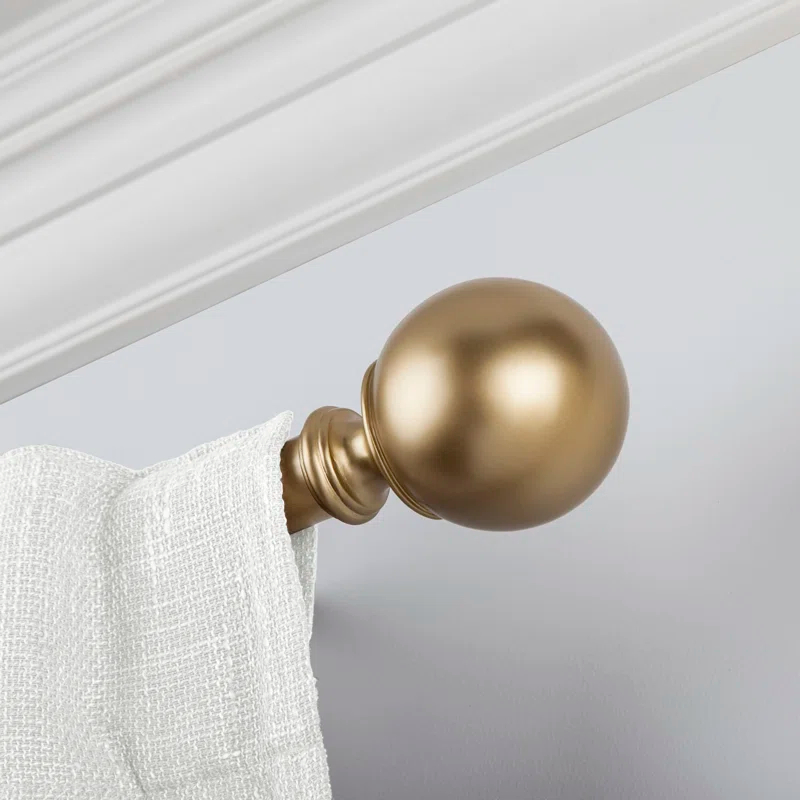 Adjustable 1" Single Curtain Rod
