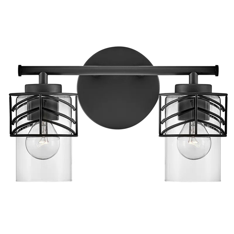 Hinkley Della Two-Light Chevron Bath Vanity