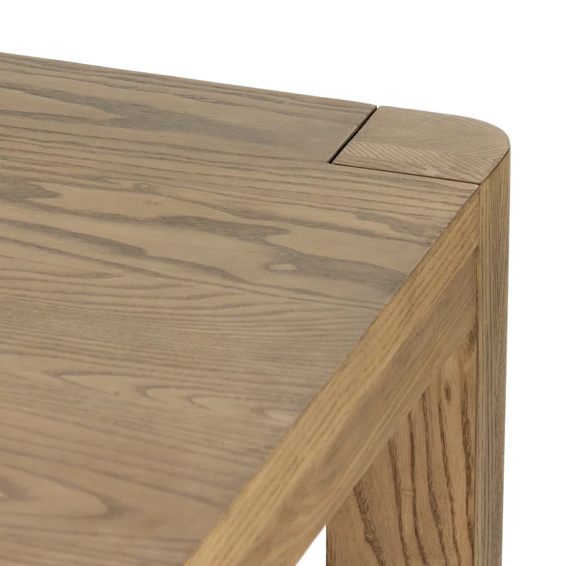 Dune Ash Extendable Rectangular Dining Table with Solid Wood Legs