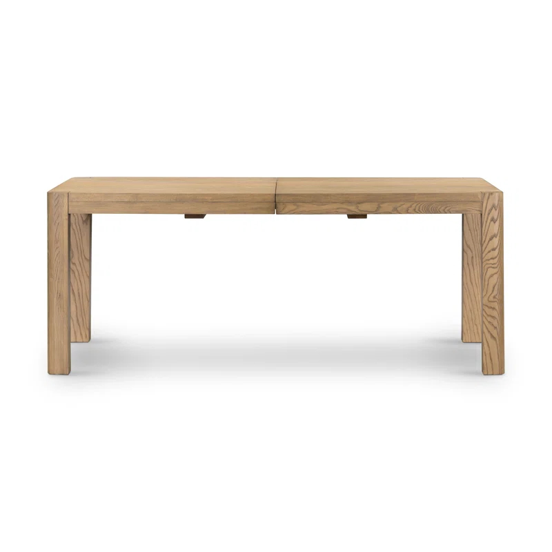 Dune Ash Extendable Rectangular Dining Table with Solid Wood Legs