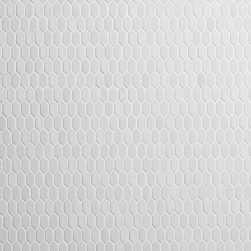 Whisper 11.61" x 11.73" Polished Mini Picket Glass Mosaic Wall Tile (0.94 Sq. Ft. / each)