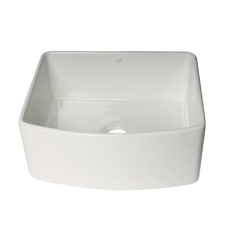 24'' L Flush Single Bowl Fireclay Kitchen Sink