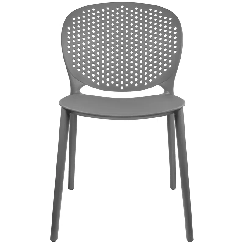 2xHome Outdoor Stacking Dining Side Chair (Set of 2)