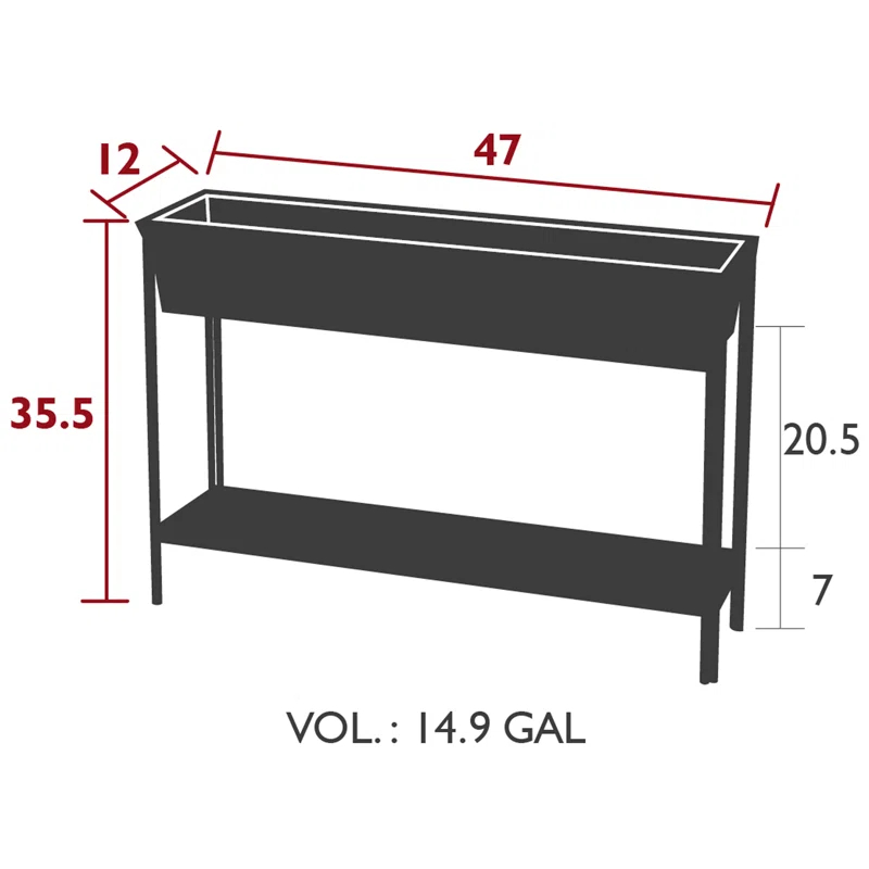 Terrazza Metal Elevated Planter