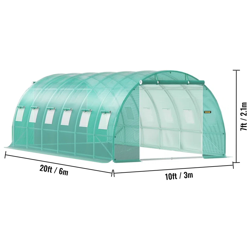 10' W x 20' D Greenhouse