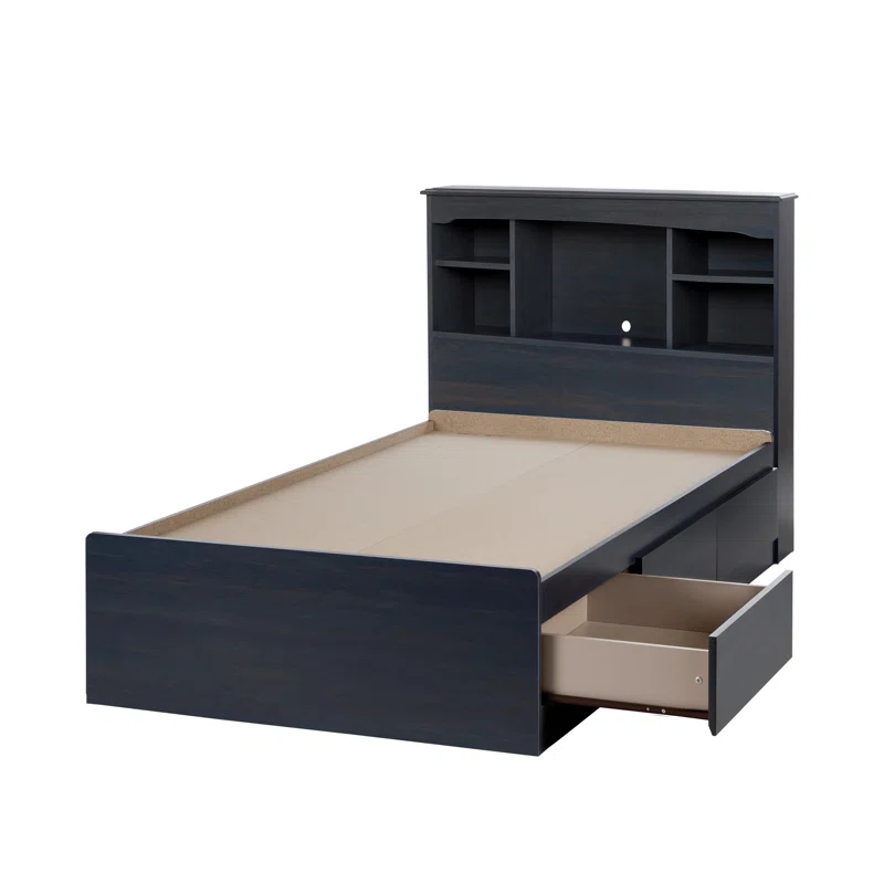 Aviron Twin 3 Drawer Mate's & Captain's Bed with Shelves by South Shore