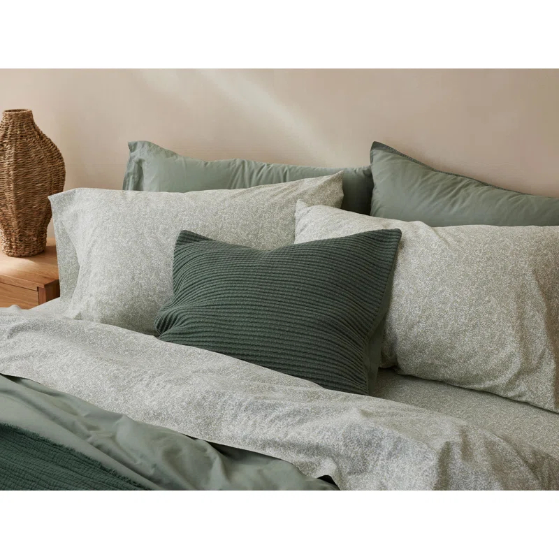 Organic Print Percale Sheet Set