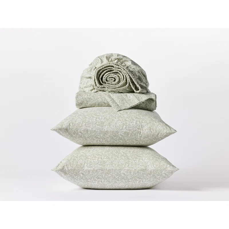 Organic Print Percale Sheet Set