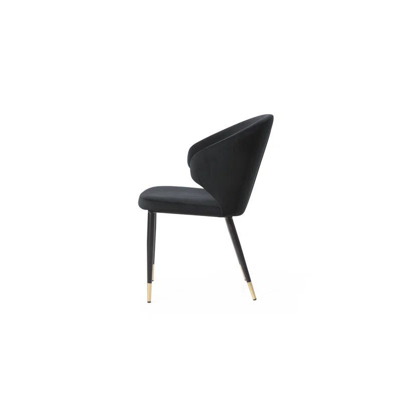 Velvet Upholstered Side Chair