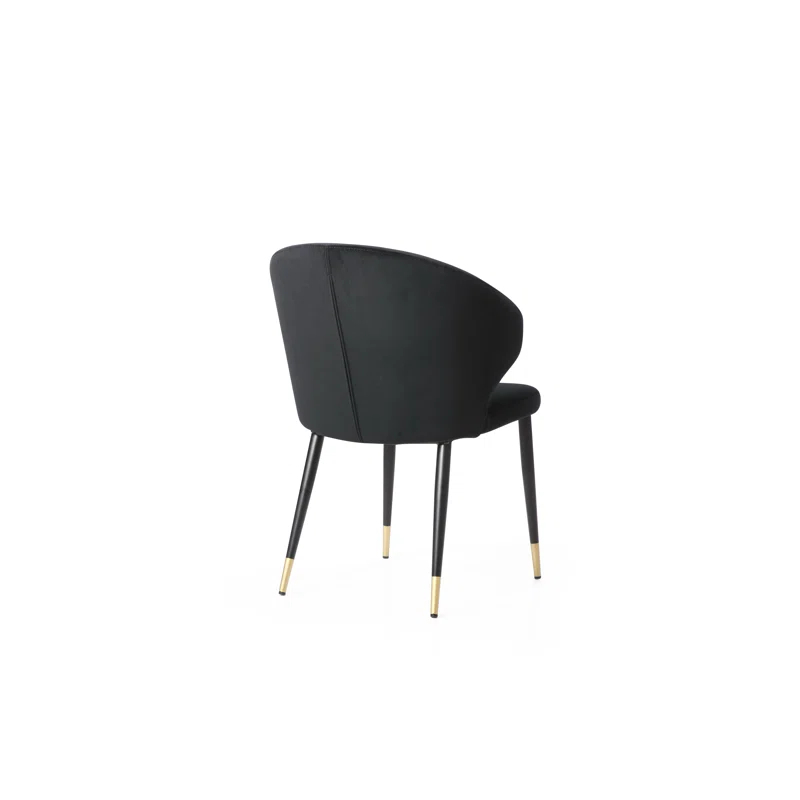 Velvet Upholstered Side Chair
